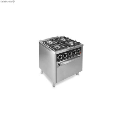 Cocina con horno 4 fuegos a gas - HR Serie 750