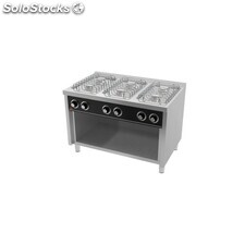 Cocina con soporte 6 fuegos a gas - HR BASIC Serie 750