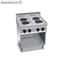 Cocina eléctrica 4 fuegos con soporte - Berto&#39;s Macros 700