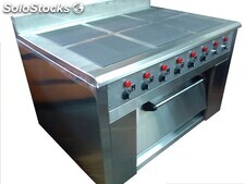 Cocina electrica 6 platos con horno