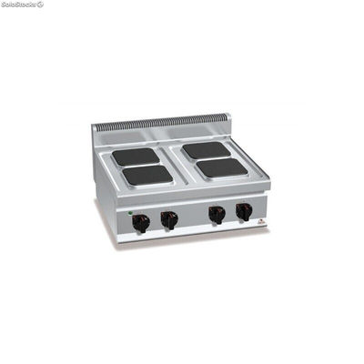 Cocina eléctrica sobremesa 4 fuegos - Berto&amp;#39;s Macros 700 - Foto 2