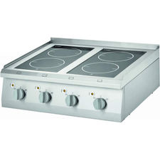 Cocina Eléctrica con Vitrocerámica 60x60 - 4 Zonas, Vitrocerámica