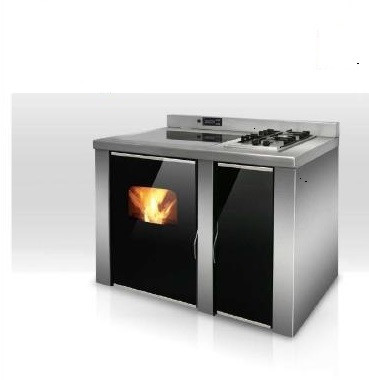 Estufa cocina encimera Normal Sin Horno Calefactora con paila INOX A1-1  17,4kw - Manacalor. Estufas - Calderas - Pellets