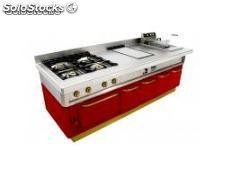 Cocina Monoblock rojo