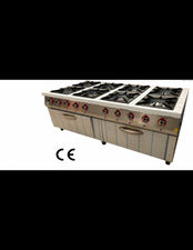 Cocinas industriales de 8 fuegos 2 hornos grandes (butano/propano) opción gas