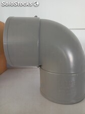 Codo saneamiento PVC hembra-hembra encolar 125mm 87º SN4. NUEVOS