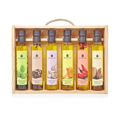 Coffret 6 huiles d&#39;olive aromatisées &quot;La Chinata&quot;