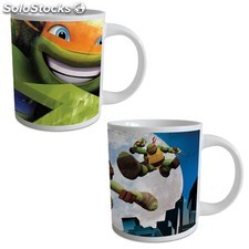 Coffret Mug Céramique 23cl tortues ninja - (2 Modèles Assortis)