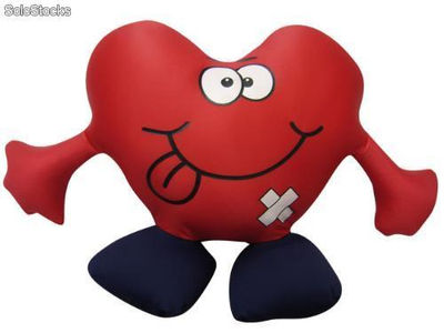 Cojín infantil con forma corazón mediano herido 2