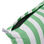 Cojín para Palets Toldotex Blanco-Verde Respaldo 120x45x25 (rayado) - 4