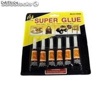 Cola Super Glue 6 peças de 3 g c / u