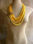 Colares de tecido - malha/trapilho linha flores palha de bananeira - Foto 3