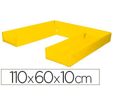Colchon de dormir sumo didactic plegable 110x60x10 cm amarillo