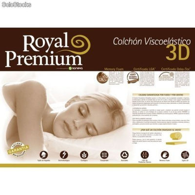 Colchón Viscoelástico 3d - Royal Premium - Foto 2