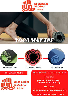 Colchonetas Yoga Mat TPE de (183cmX61cmX6mm) y (183cmX61cmX8mm) en 3 colores. - Foto 5