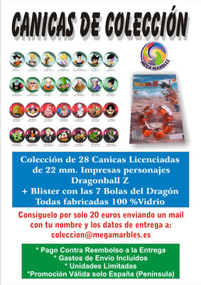 Colección canicas licenciadas dragonball