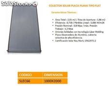 Colector solar placa plana tipo flat
