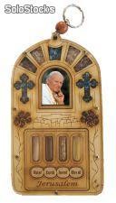 Colgante Madera de Olivo Santo Padre Juan Pablo II