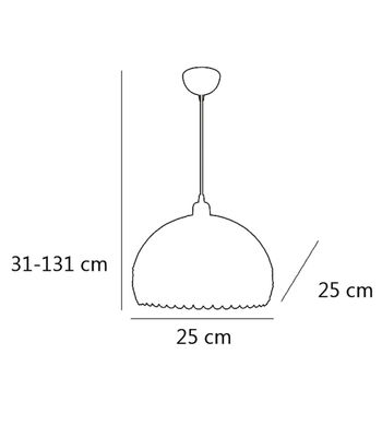 Colgante modelo Gema acabado cromo 31 cm(alto) 25 cm(ancho)25 cm(fondo - Foto 2