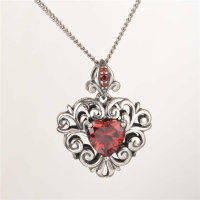 colgante plata de corazón para pulsera o collar estilo Vitoria con corazón rojo - Foto 3