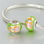 colgante plata para collar o pulsera con esmalte verde claro y dibujo panda - Foto 4