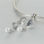 colgante plata para collar o pulsera, diseño de anillo+pluma+perla - Foto 3