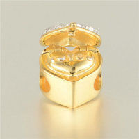 colgante plata para collar o pulsera diseño de corazón , color dorado+chapado - Foto 2