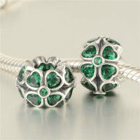 colgante plata para collar o pulsera diseño de corazón+piedras verdes - Foto 4