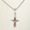 colgante plata para collar o pulsera,diseño de cruz con piedras rojas - Foto 2