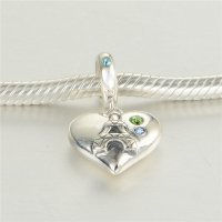 colgante plata para collar /pulsera,diseño de corazón con dibujo Torre Eiffel - Foto 3