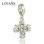 colgante plata para collar /pulsera,diseño de cruz con Jesus - 1