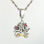 colgante plata para collar /pulsera,diseño de flores+motocicleta+piedras - Foto 3