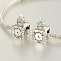 colgante plata para collar /pulsera,diseño de reloj - Foto 5