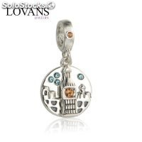 colgante plata para collar /pulsera,diseño de ronda con dibujo Elizabeth Tower
