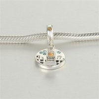 colgante plata para collar /pulsera,diseño de ronda con dibujo Elizabeth Tower - Foto 4