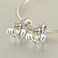 colgante plata para collor/pulsera ,diseño de anillo+osito con piedras - Foto 5