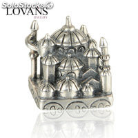 colgante plata para collor/pulsera ,diseño de castillo con estilo clásico