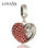 colgante plata para collor/pulsera, diseño de corazón con piedras y una cara - 1