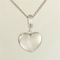 colgante plata para collor/pulsera, diseño de corazón con piedras y una cara - Foto 3