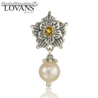 colgante plata para collor/pulsera ,diseño de flor+perla,estilo clásico