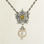 colgante plata para collor/pulsera ,diseño de flor+perla,estilo clásico - Foto 2