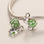 colgante plata para pulsera/collar diseño de Tortuga verde con piedras - Foto 3