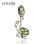 colgante plata para pulsera/collar diseño de Tortuga verde con piedras - 1