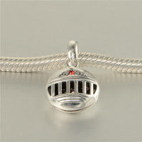 colgante plata para pulsera, diseño de anillo chapado+pola chapada con piedras - Foto 5