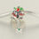 colgante plata para pulsera,diseño de campana con esmalte verde y rojo+piedras - Foto 3