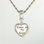 colgante plata para pulsera,diseño de corazónes con letras LOVE IN MY HEART - Foto 2