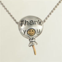 colgante plata para pulsera, diseño de un caramelo con letras&amp;quot;thank you &amp;quot; - Foto 2