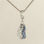 colgante plata para pulsera, diseño de un hipocampo con una perla+pieras azules - Foto 2