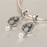 colgante plata para pulsera o collar con piedras cristales y perla - Foto 4