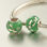 colgante plata para pulsera o collar, diseño de pola con esmalte verde - Foto 3